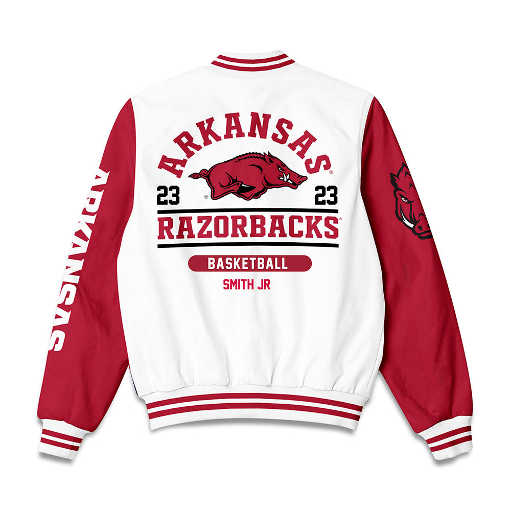 Arkansas - NCAA Men's Basketball : Jordan Smith Jr - Bomber Jacket-1