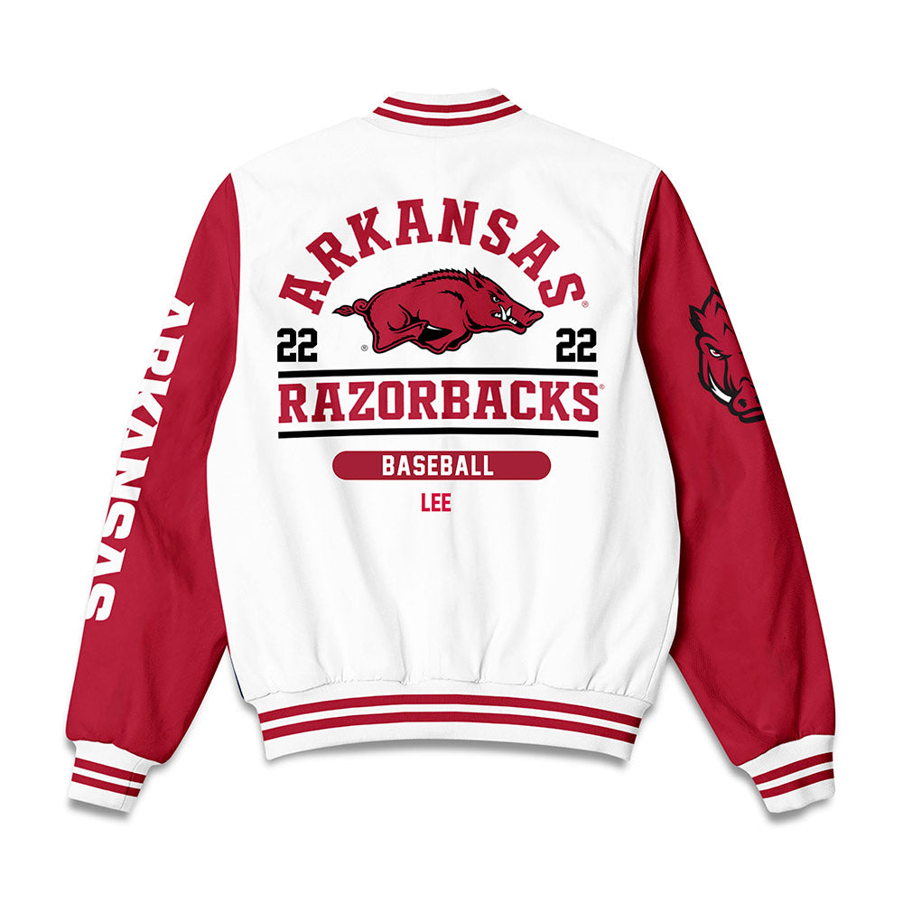 Arkansas - NCAA Baseball : Peyton Lee - Bomber Jacket-1