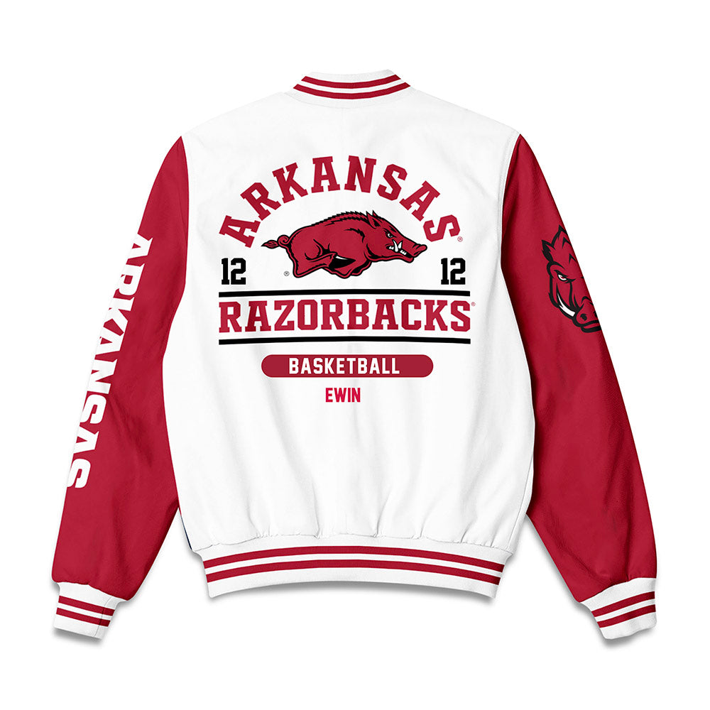 Arkansas - NCAA Men's Basketball : Malique Ewin - Bomber Jacket-1
