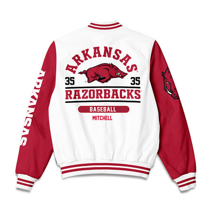 Arkansas - NCAA Baseball : Cayden Mitchell - Bomber Jacket-1