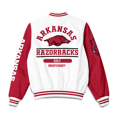 Arkansas - NCAA Women's Golf : Sara Brentcheneff - Bomber Jacket-1