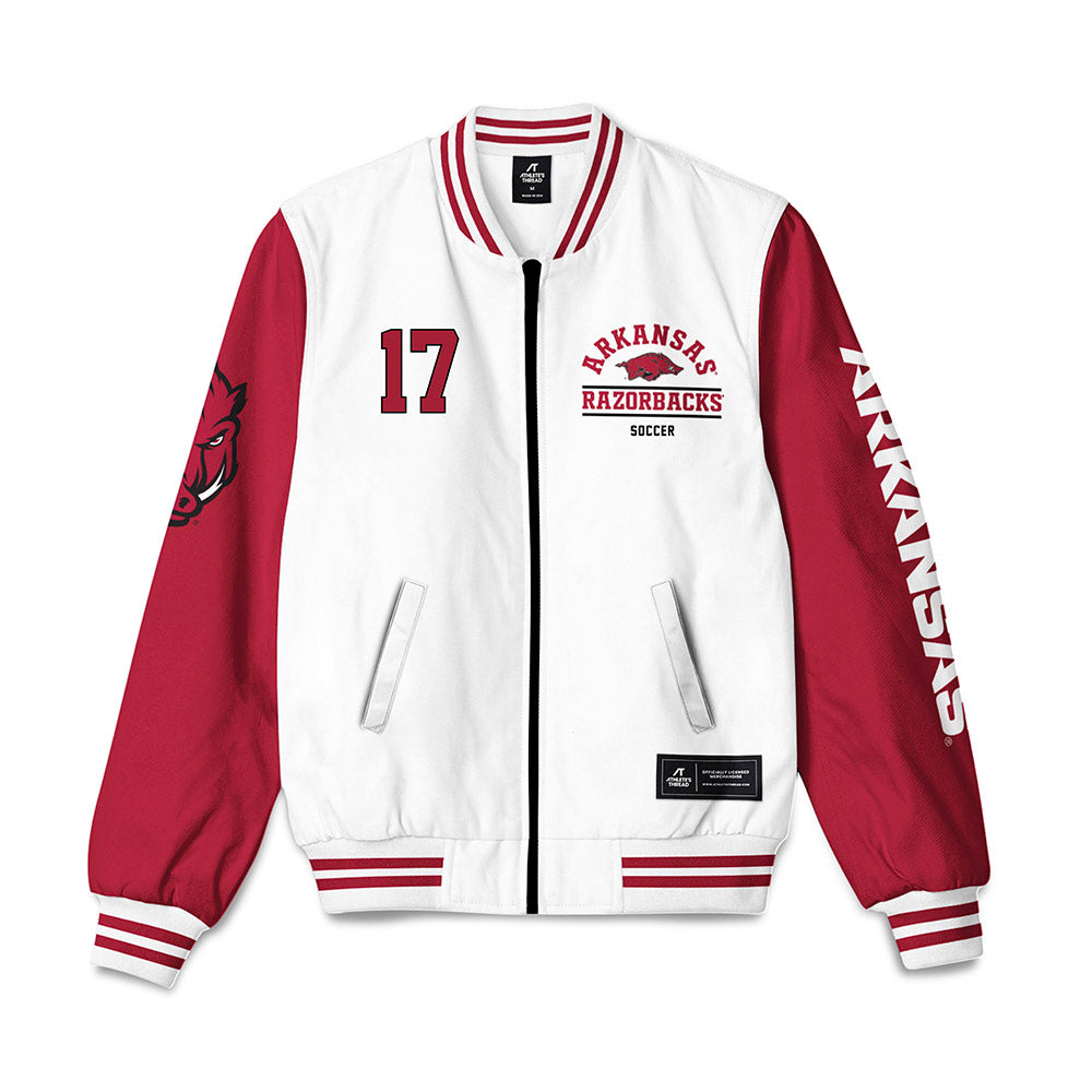 Arkansas - NCAA Women's Soccer : Kennedy Ball - Bomber Jacket-0
