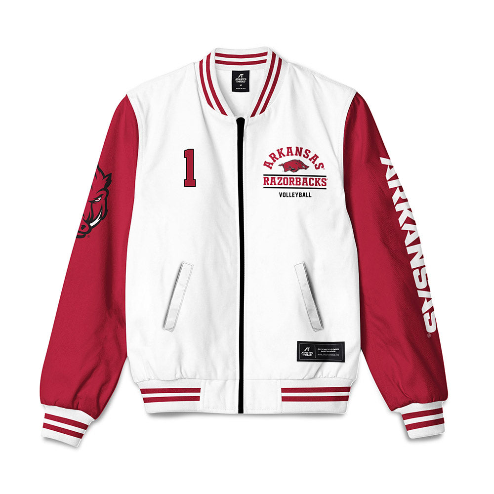 Arkansas - NCAA Women's Volleyball : Laci Bohannan - Bomber Jacket-0