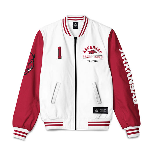 Arkansas - NCAA Women's Volleyball : Laci Bohannan - Bomber Jacket-0