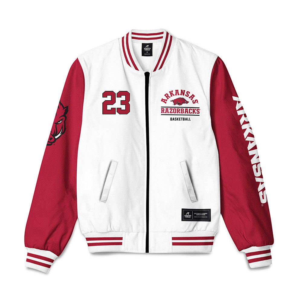 Arkansas - NCAA Men's Basketball : Jordan Smith Jr - Bomber Jacket-0