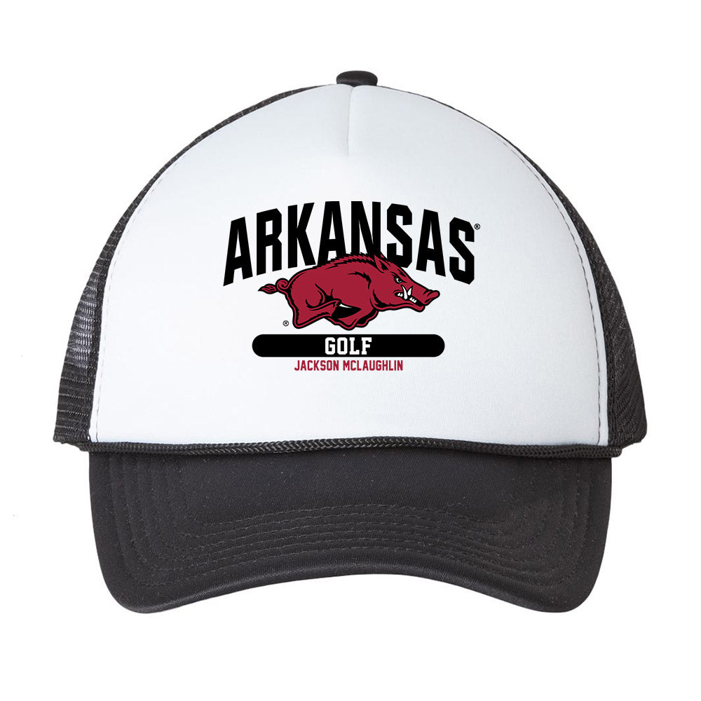 Arkansas - NCAA Men's Golf : Jackson McLaughlin - Trucker Hat-0