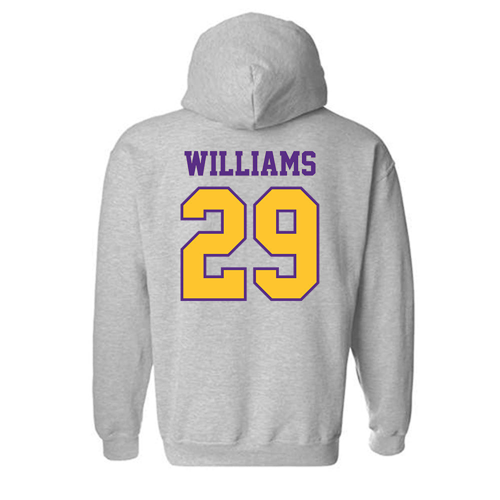 LSU - NCAA Baseball : Cooper Williams - Classic Shersey Hooded Sweatshirt-1
