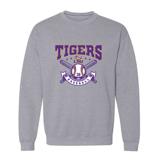 LSU - NCAA Baseball : Ethan Plog - Classic Shersey Crewneck Sweatshirt-0
