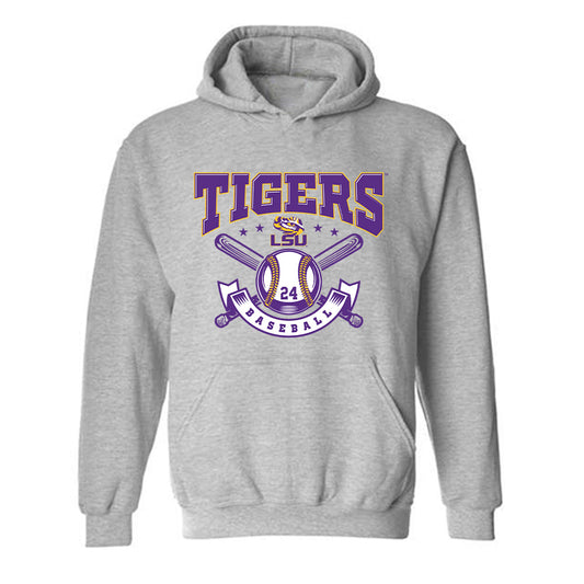 LSU - NCAA Baseball : Seth Dardar - Classic Shersey Hooded Sweatshirt-0