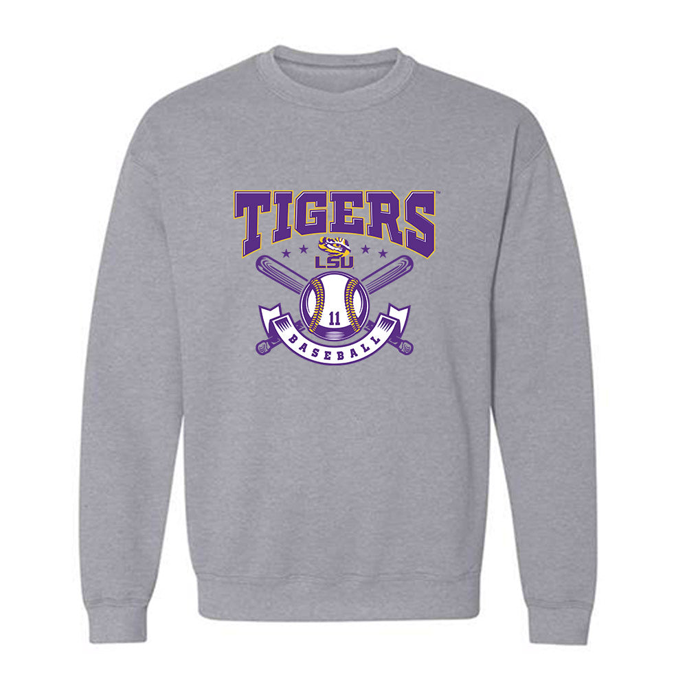 LSU - NCAA Baseball : John Pearson - Classic Shersey Crewneck Sweatshirt-0