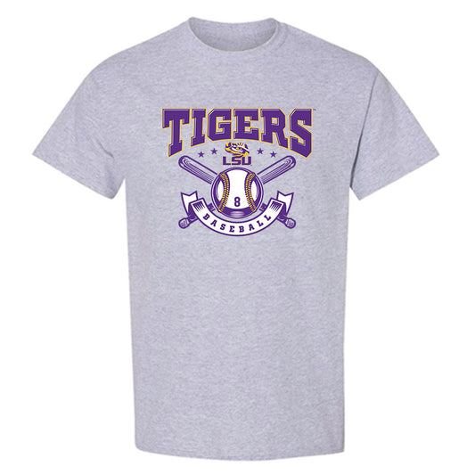 LSU - NCAA Baseball : Gavin Guidry - Classic Shersey T-Shirt-0