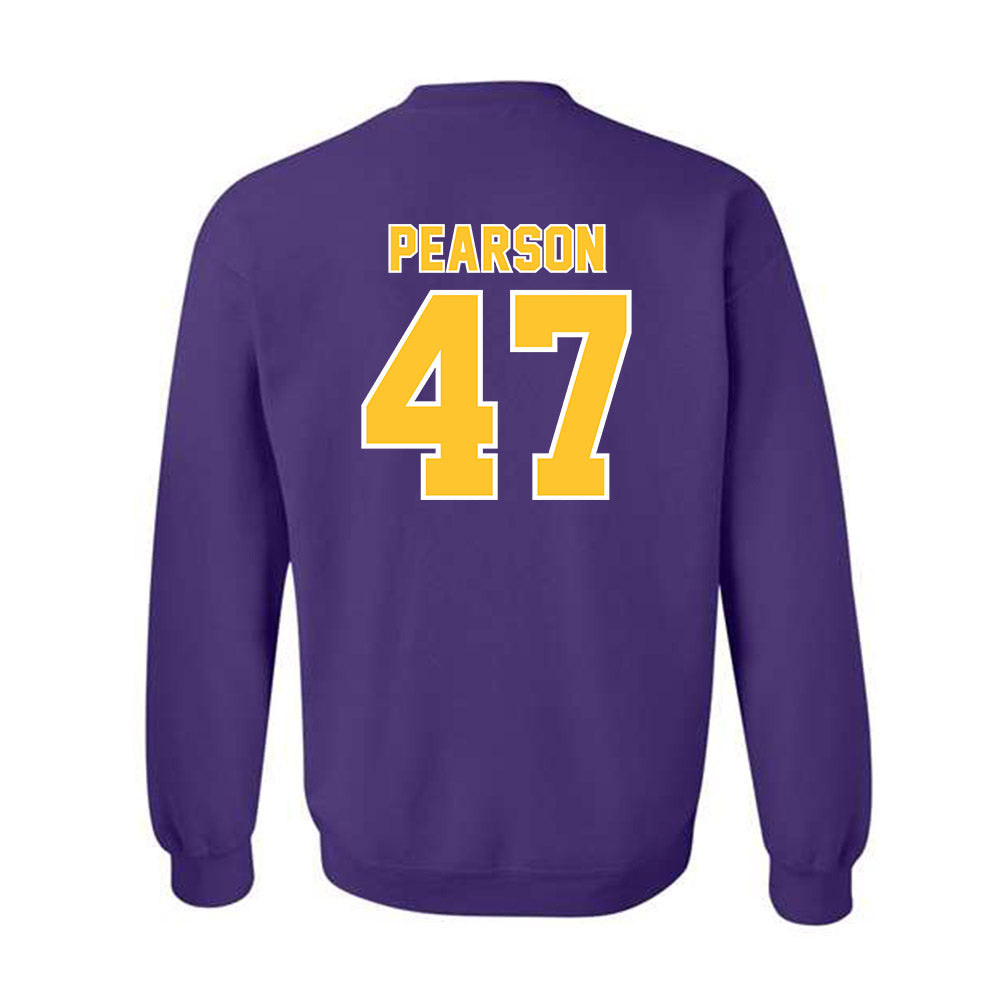 LSU - NCAA Baseball : John Pearson - Classic Shersey Crewneck Sweatshirt-1