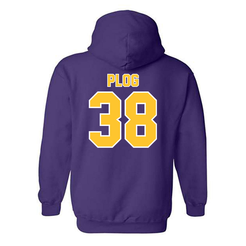 LSU - NCAA Baseball : Ethan Plog - Classic Shersey Hooded Sweatshirt-1