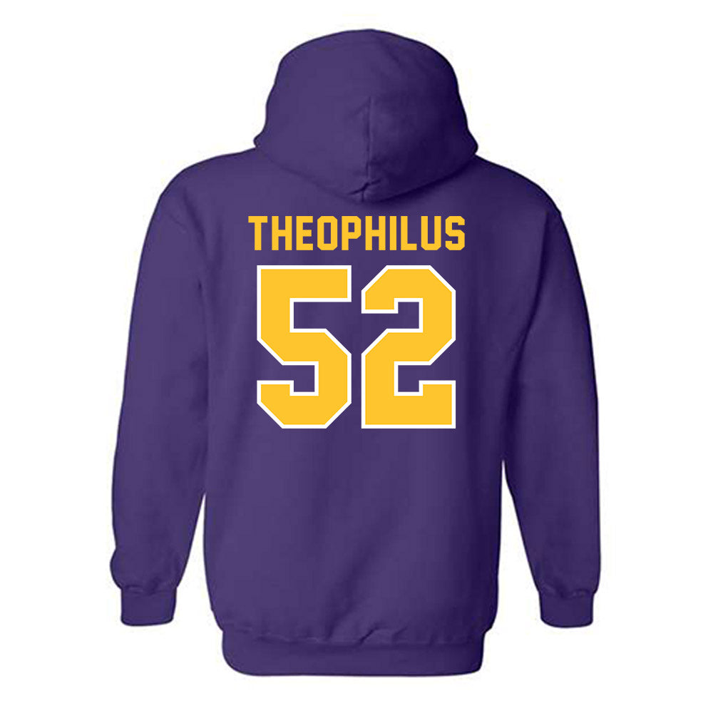 LSU - NCAA Baseball : Zion Theophilus - Classic Shersey Hooded Sweatshirt-1
