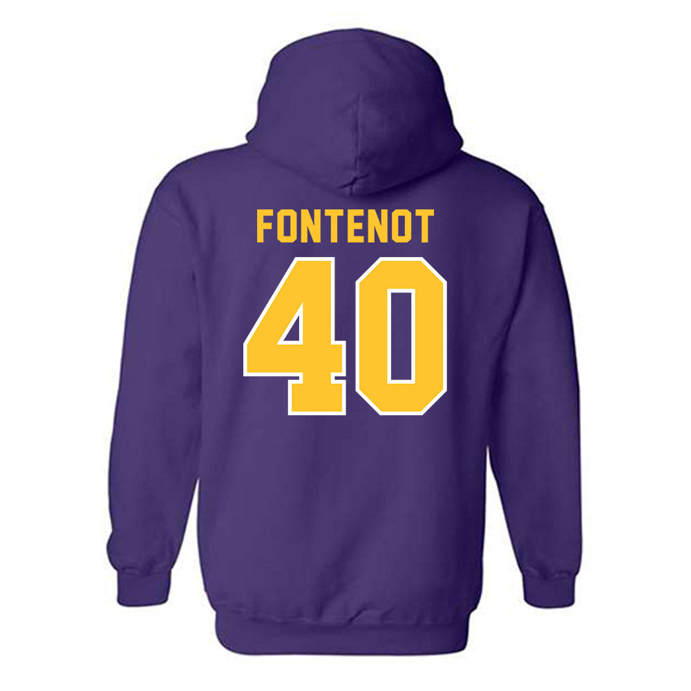 LSU - NCAA Baseball : Grant Fontenot - Classic Shersey Hooded Sweatshirt-1