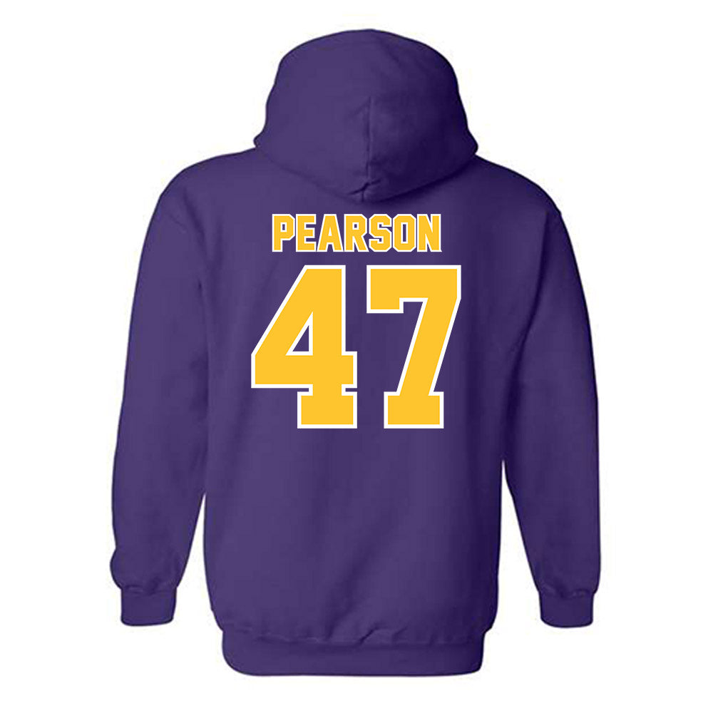 LSU - NCAA Baseball : John Pearson - Classic Shersey Hooded Sweatshirt-1