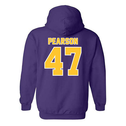LSU - NCAA Baseball : John Pearson - Classic Shersey Hooded Sweatshirt-1