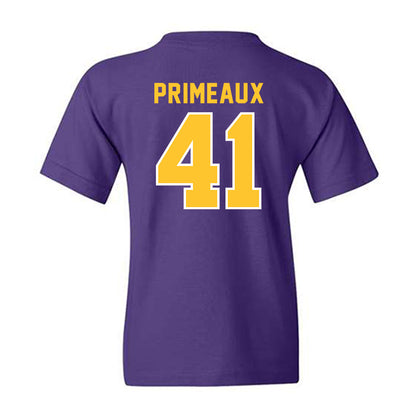 LSU - NCAA Baseball : DJ Primeaux - Classic Shersey Youth T-Shirt-1