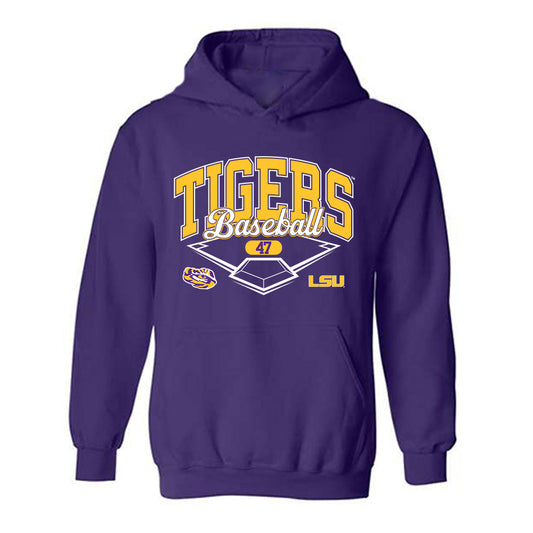 LSU - NCAA Baseball : John Pearson - Classic Shersey Hooded Sweatshirt-0