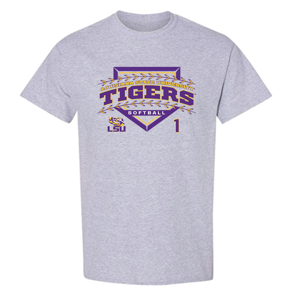LSU - NCAA Softball : Ally Hutchins - Classic Shersey T-Shirt-0