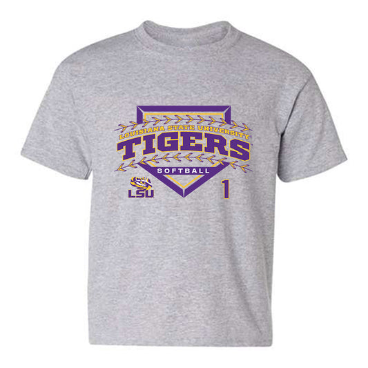 LSU - NCAA Softball : Ally Hutchins - Classic Shersey Youth T-Shirt-0