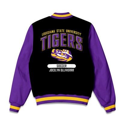 LSU - NCAA Women's Soccer : Jocelyn Ollivierrr - Bomber Jacket-1