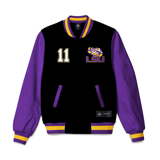 LSU - NCAA Baseball : Josh Pearson - Bomber Jacket-0