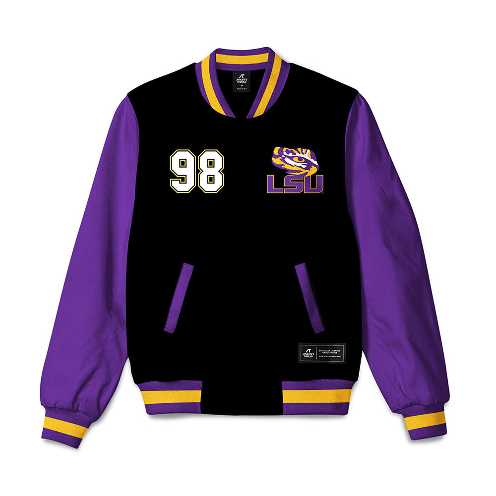 LSU - NCAA Football : Achilles Woods - Bomber Jacket-0