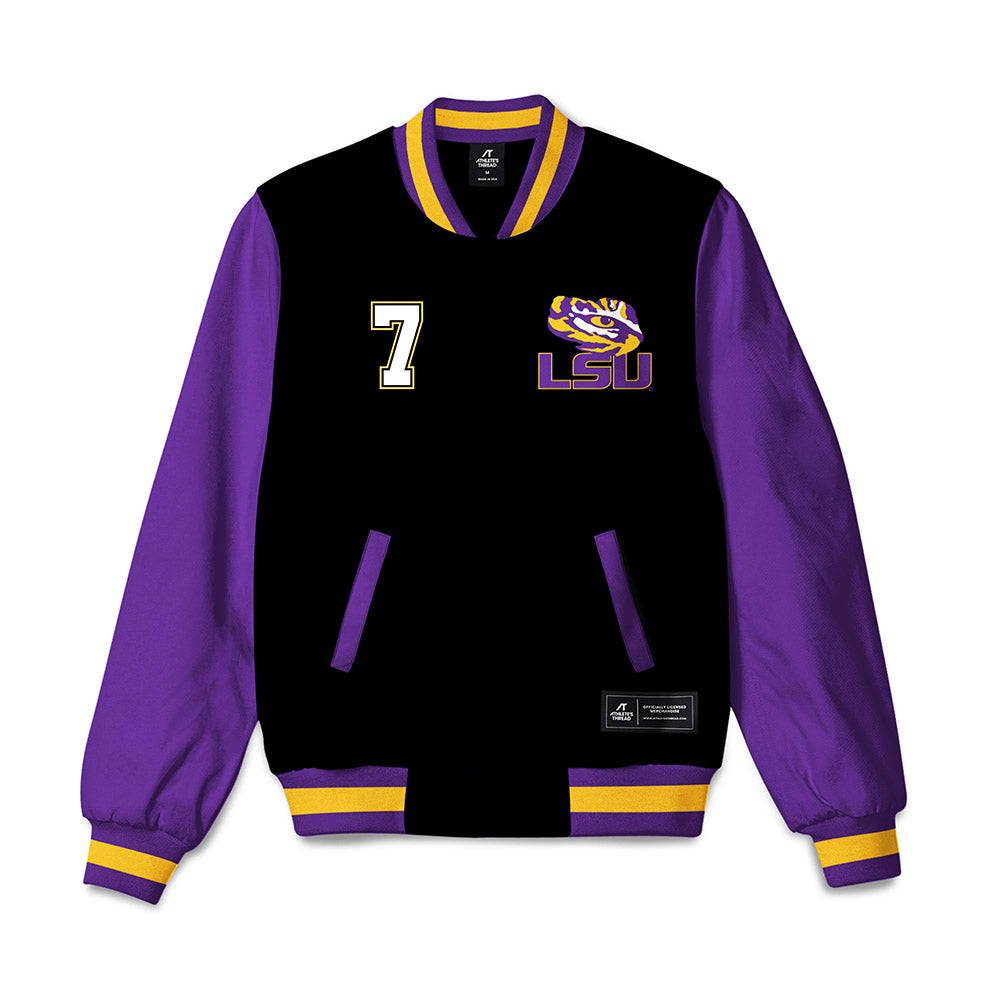 LSU - NCAA Women's Volleyball : Jessica Jones - Bomber Jacket-0