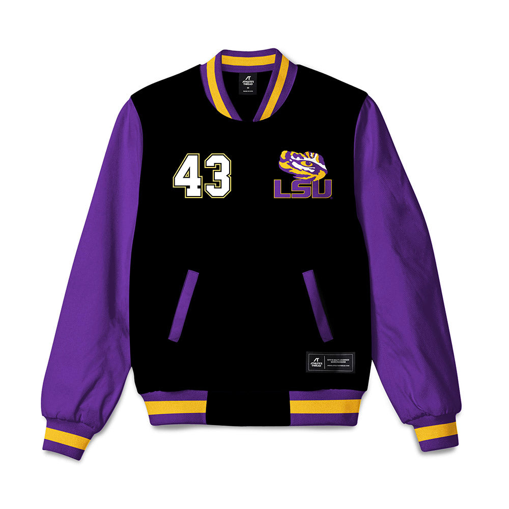 LSU - NCAA Football : Silas Hall - Bomber Jacket-0