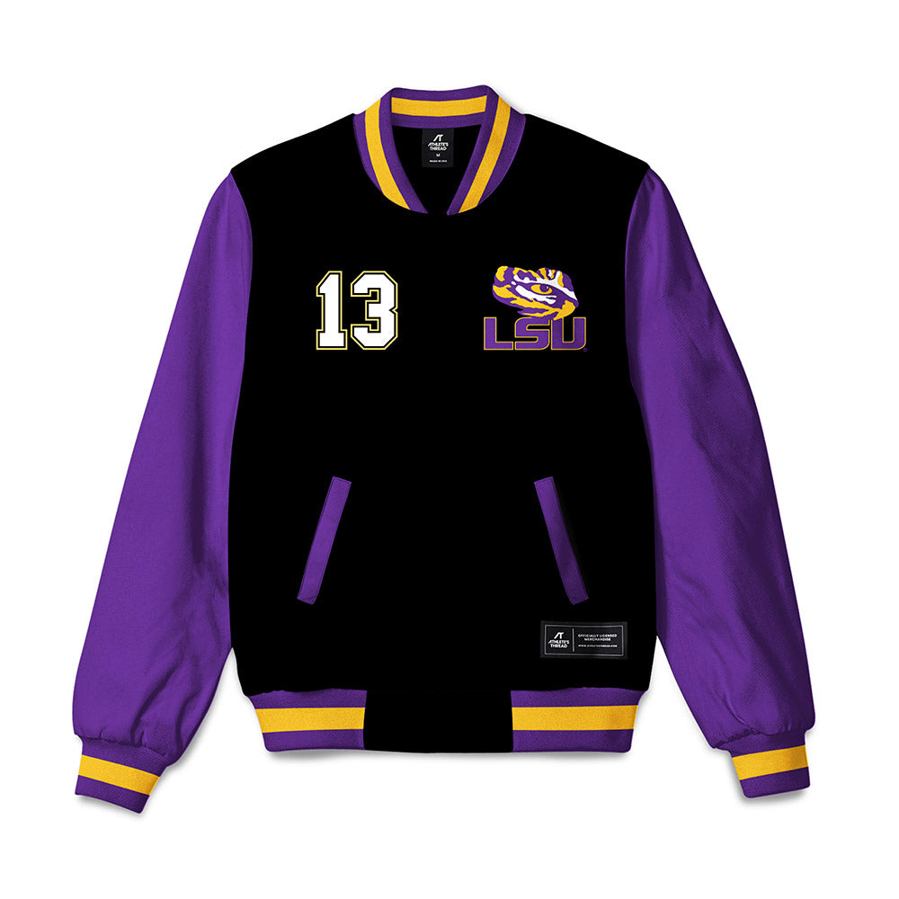 LSU - NCAA Women's Volleyball : Martina Villani - Bomber Jacket-0