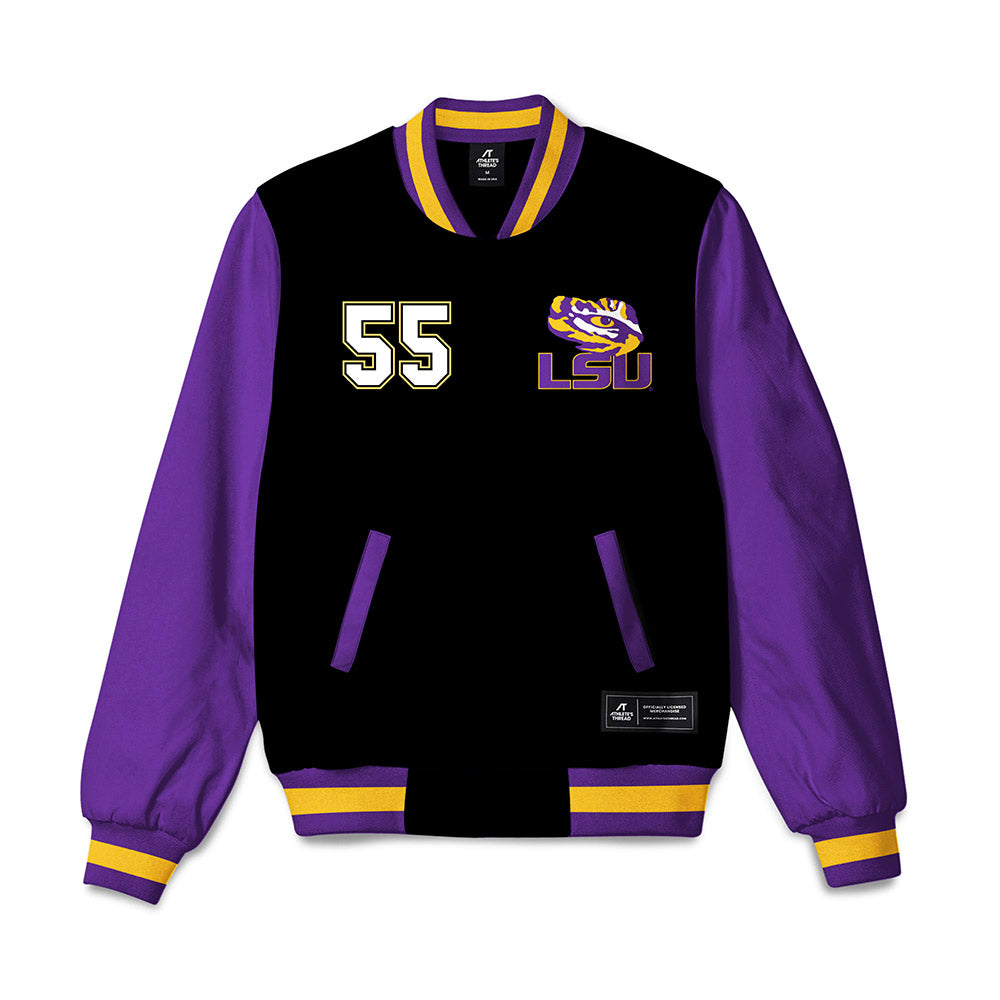LSU - NCAA Men's Basketball : Skyy Clark - Bomber Jacket-0