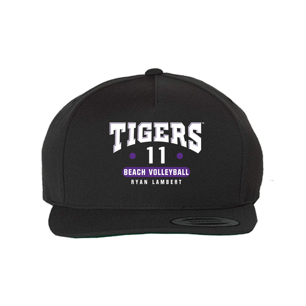 LSU - NCAA Beach Volleyball : Ryan Lambert - Snapback Hat-0