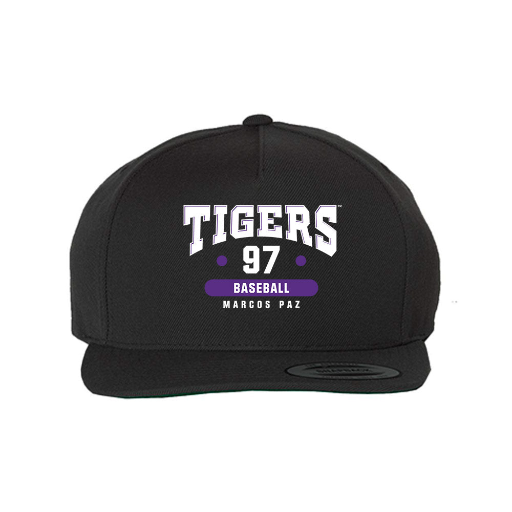 LSU - NCAA Baseball : Marcos Paz - Snapback Hat-0