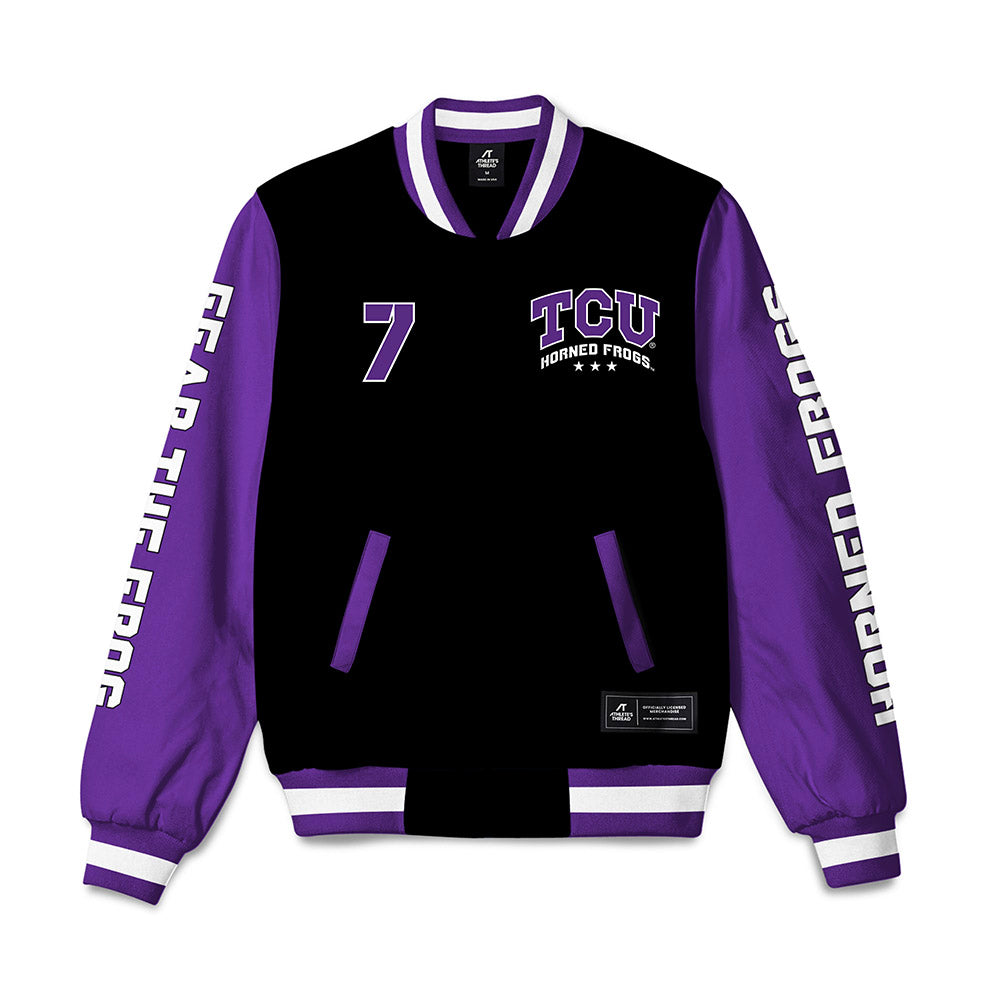 TCU - NCAA Baseball : Cole Cramer - Bomber Jacket-0