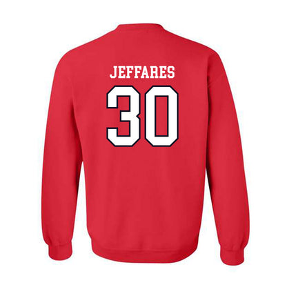 St. Johns - NCAA Men's Lacrosse : AJ Jeffares - Sports Shersey Crewneck Sweatshirt-1