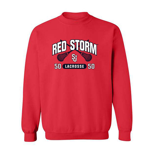 St. Johns - NCAA Men's Lacrosse : Jackson Harcarik - Sports Shersey Crewneck Sweatshirt-0
