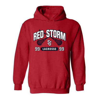 St. Johns - NCAA Men's Lacrosse : Jackson Thompson - Sports Shersey Hooded Sweatshirt-0