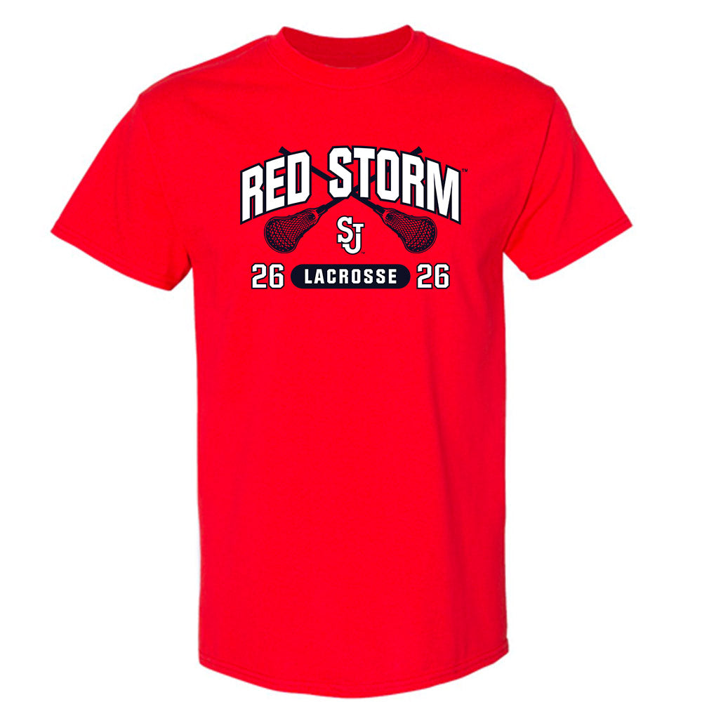 St. Johns - NCAA Men's Lacrosse : Tyson Meade - Sports Shersey T-Shirt-0