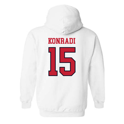 St. Johns - NCAA Men's Lacrosse : Cam Konradi - Sports Shersey Hooded Sweatshirt-1
