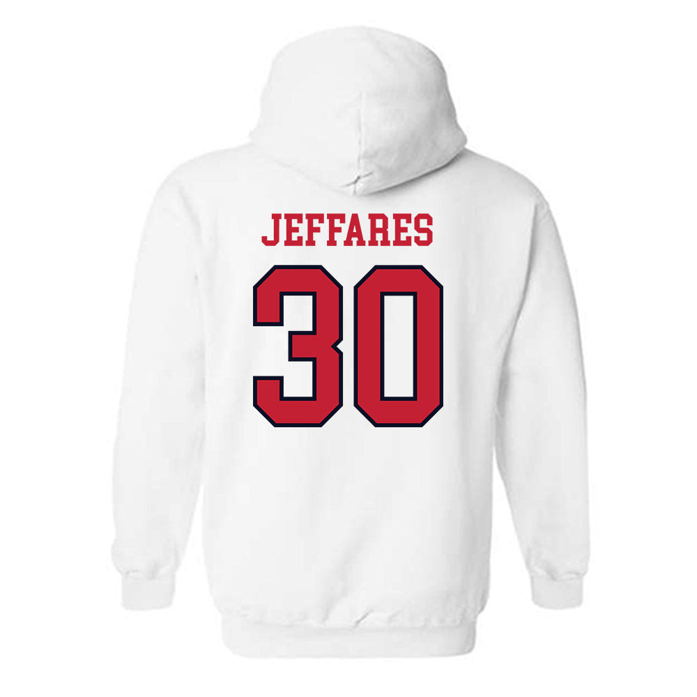 St. Johns - NCAA Men's Lacrosse : AJ Jeffares - Sports Shersey Hooded Sweatshirt-1