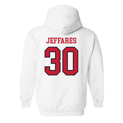 St. Johns - NCAA Men's Lacrosse : AJ Jeffares - Sports Shersey Hooded Sweatshirt-1