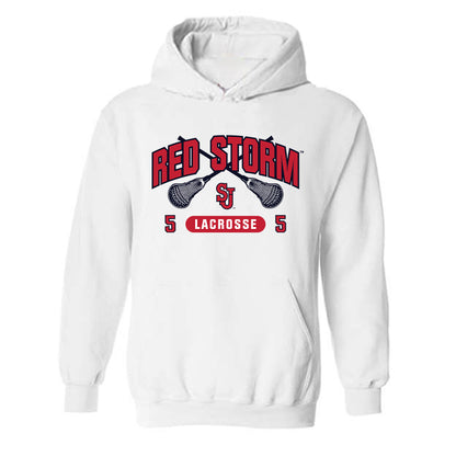 St. Johns - NCAA Men's Lacrosse : Quinn Falasca - Sports Shersey Hooded Sweatshirt-0