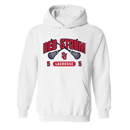 St. Johns - NCAA Men's Lacrosse : Quinn Falasca - Sports Shersey Hooded Sweatshirt-0