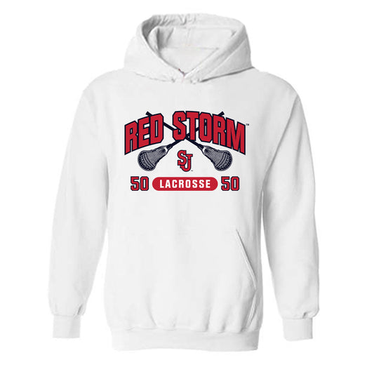 St. Johns - NCAA Men's Lacrosse : Jackson Harcarik - Sports Shersey Hooded Sweatshirt-0