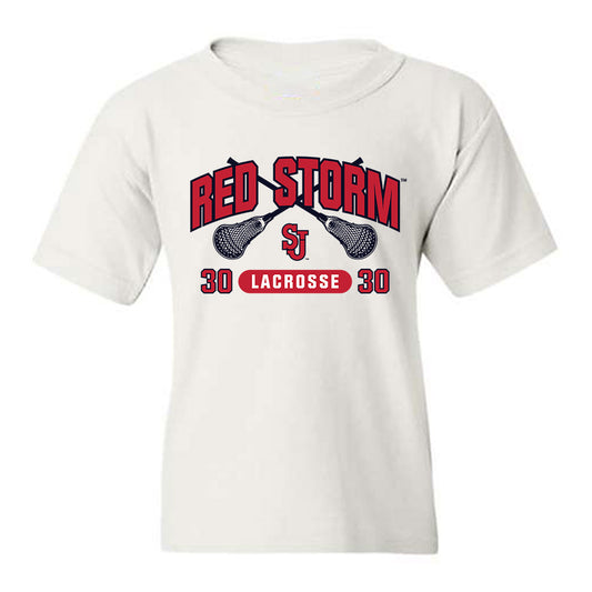 St. Johns - NCAA Men's Lacrosse : AJ Jeffares - Sports Shersey Youth T-Shirt-0