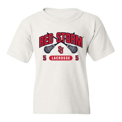 St. Johns - NCAA Men's Lacrosse : Quinn Falasca - Sports Shersey Youth T-Shirt-0