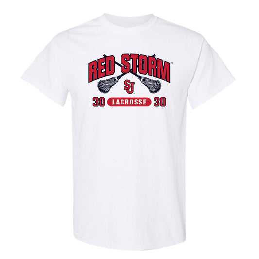 St. Johns - NCAA Men's Lacrosse : AJ Jeffares - Sports Shersey T-Shirt-0