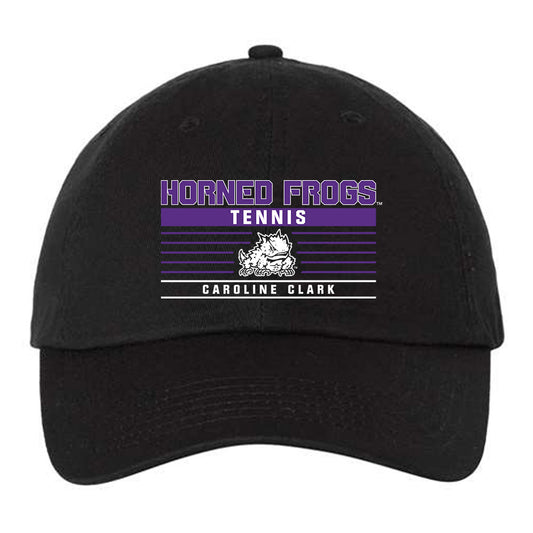TCU - NCAA Women's Tennis : Caroline Clark - Dad Hat-0