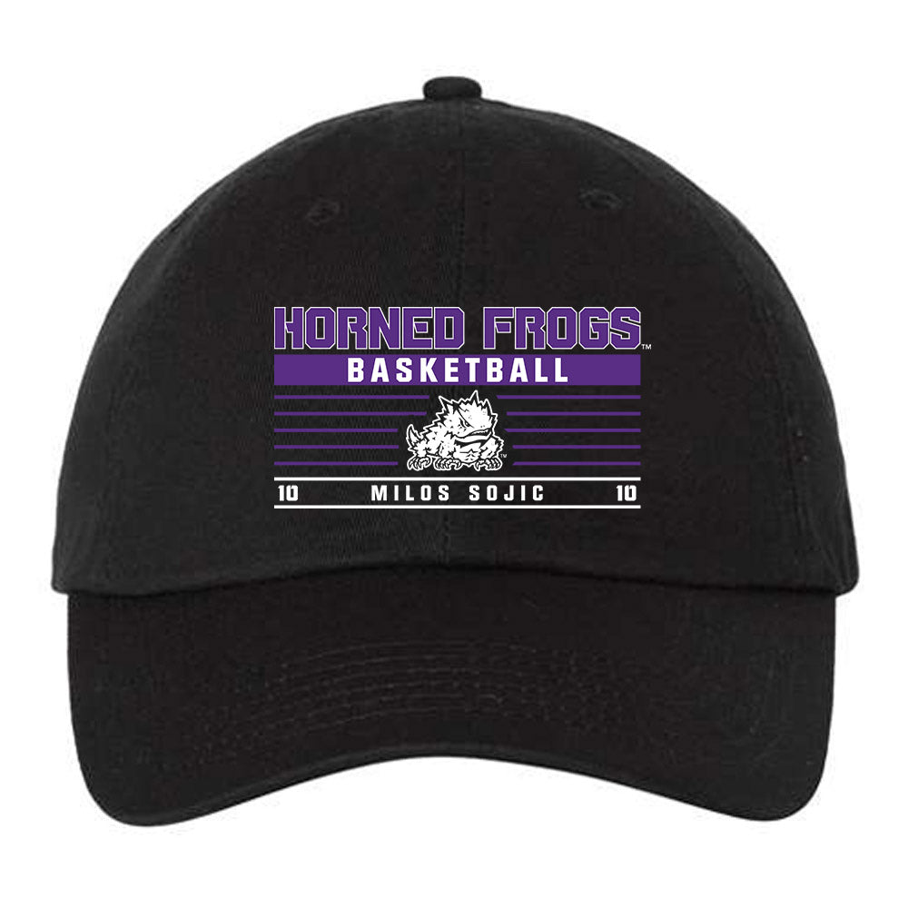 TCU - NCAA Men's Basketball : Milos Sojic - Dad Hat-0